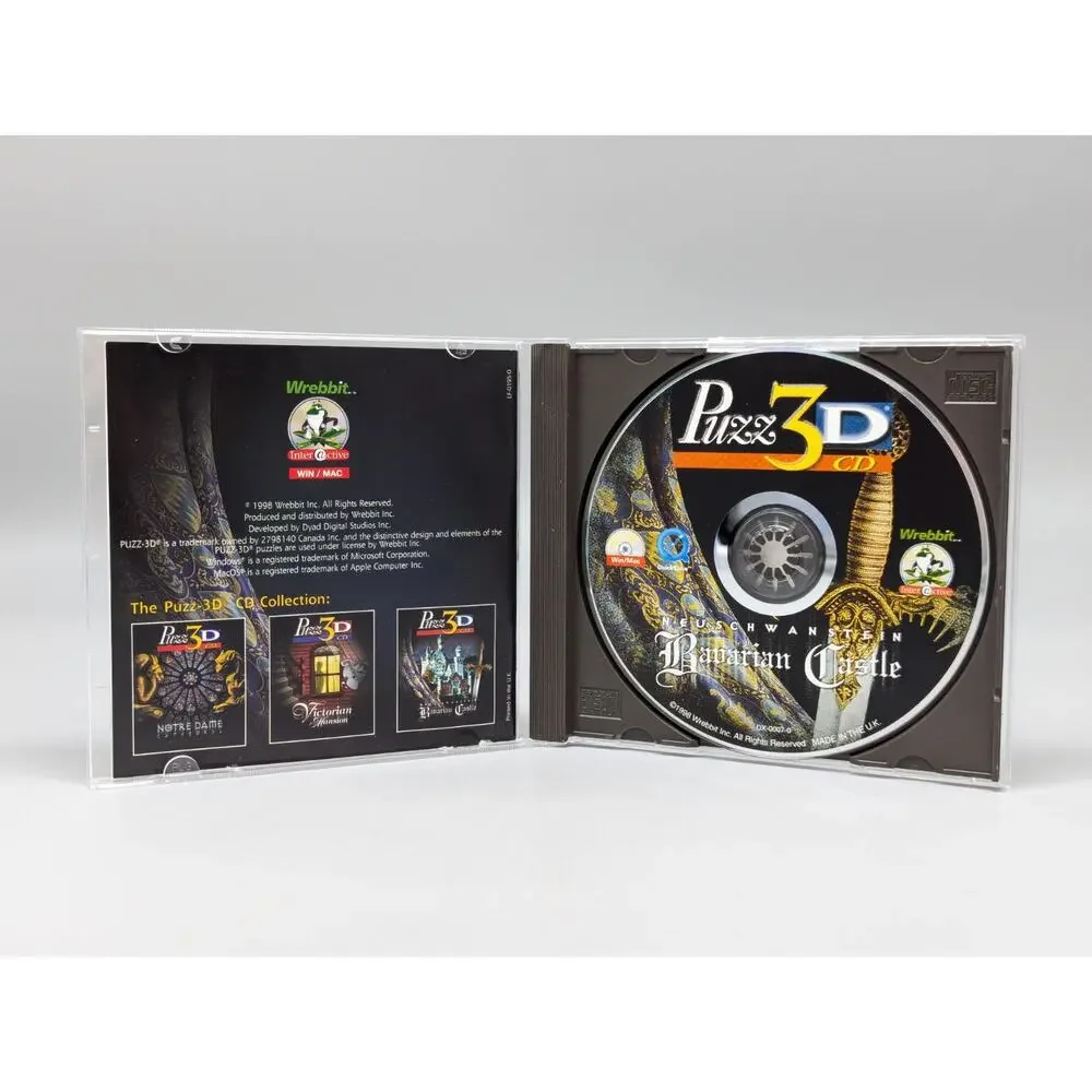 Puzz 3D CD Neuschwanstein Bavarian Castle for PC Windows Mac Video Game